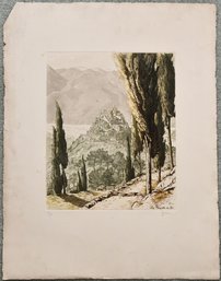 Limited Edition Landscape Print On Stock - La Roquette Du Var