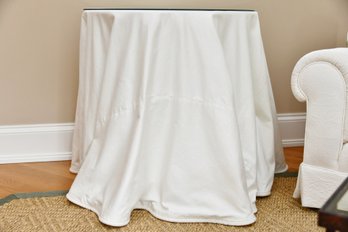Linen Cotton Skirt Cover With Table