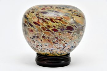 Art Glass Bowl Signed DuPerron Westrom