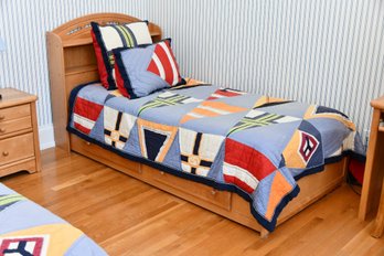 Twin Size Platform Bed And Mattress