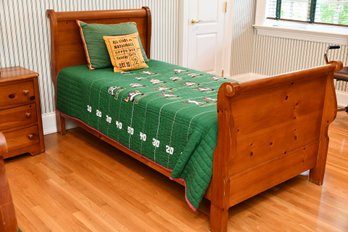 Stanley Furniture Twin Size Pine Sleigh Bed