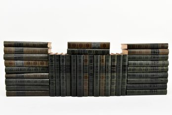 The Worlds Popular Classics  Leather Bound Book Collection (Dark Blue)