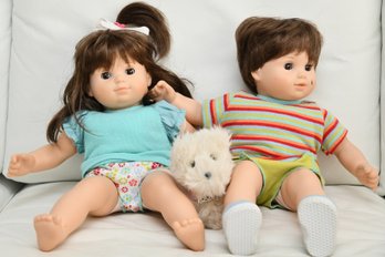 American Girl Dolls Bitty Twins & Coconut The Dog (Discontinued)