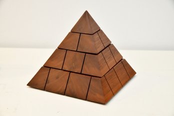 Wooden Pyramid Jewelry Box