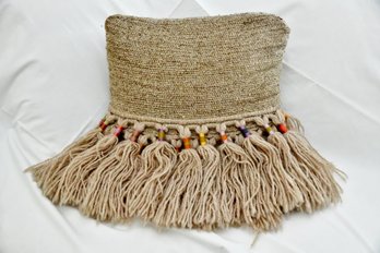 Handmade Wool Tassle Pillow