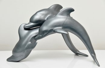 Ceramic Dolphin Sculpture