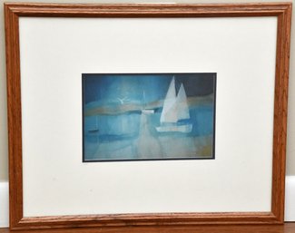 Sailboat Print Framed