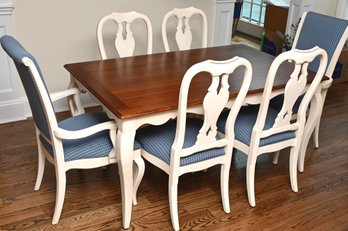 Ethan Allen Dining Table And 6 Chairs