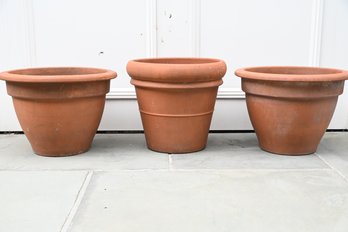 Terracotta Flower Pot Trio