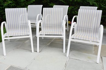 Set Of 6 Stackable Patio Chairs