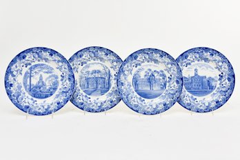 Blue And White Harvard Plates