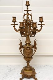 Giorni Brevettato Solid Brass Candelabra