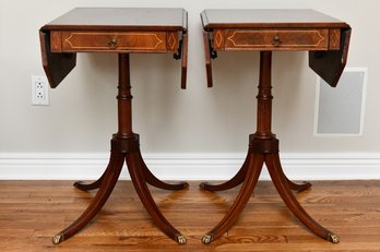 Pair Of Drop Leaf Side Tables