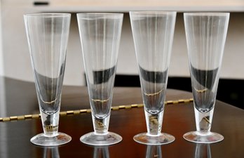 4 Pilsner Beer Glasses