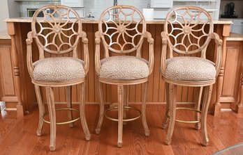 Trio Of Custom Counter Height Chairs