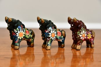 Hand Painted Ceramic Bulls