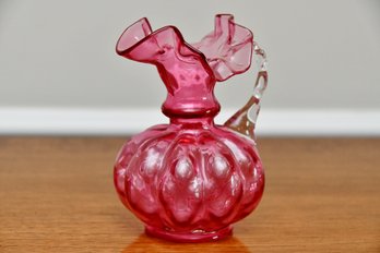 Freeform Rose Colored Pitcher