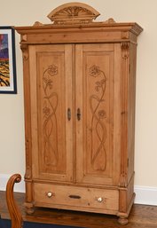 Pine Armoire Cabinet