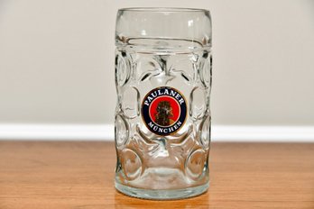 Large Glass German Octoberfest Beer Mug
