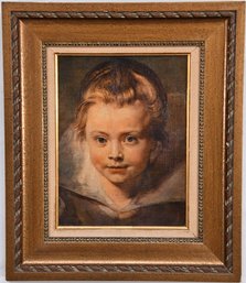 Peter Paul Rubens Portrait Of A Child Canvas Print