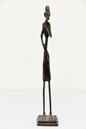 Bronze Tribal Sculpture 14 Inches Tall