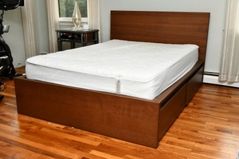 Full Size Platform Bed With Storage Drawers