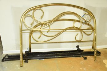 MCM Brass Headboard And Footboard For A Queen Bed