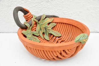 Terracotta Weaved Basket