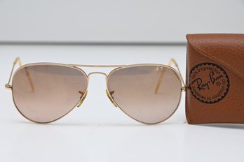 Ray Ban Aviator Sunglasses With Case