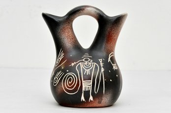 Signed Navajo Wedding Vase