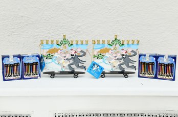 Karen Rossi Collection Menorah With Candles