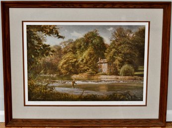 Fishing The Stream By Abbott Limited Edition Framed Print