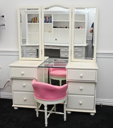 Ballard Design Vanity Table With Chair