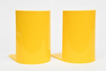 Vintage Yellow Book Ends