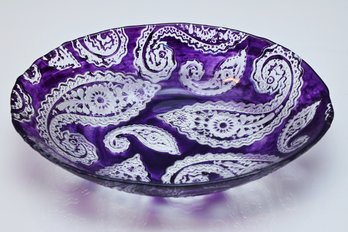 Purple Art Glass Bowl