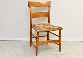 Antique Flamed Maple Side Chair