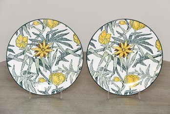Tiffany And Co Yellow Flowers Mason's Ironstone Plates