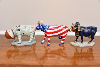 CowParade Figurines Including Mooooonwalk
