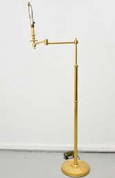 Brass Swing Arm Floor Lamp