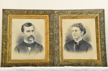 Pair Of Framed Portraits