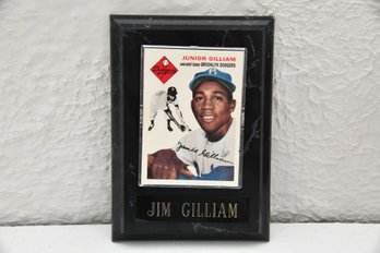 Jim Junior Gilliam Mounted Trading Card