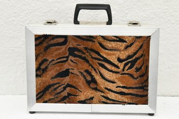 Tiger Print Aluminum Attache Case By LM Engineering