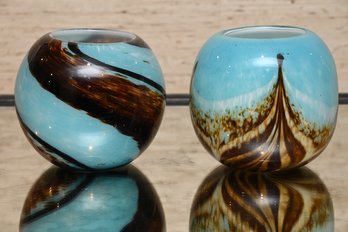 Art Glass Murano Style Vases