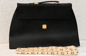 MCM Leather Attache With Dust Bag