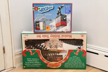 Holiday Train Set  And Cableway