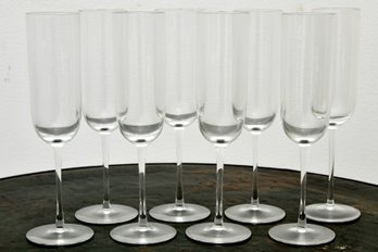 Crystal Champagne Glasses Set Of 8