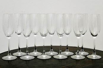 Crystal Champagne Glasses Set Of 11 Divino By Rosenthal