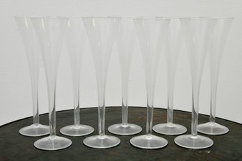 Amazing  Champagne Glass Collection. Set Of 9