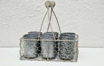 Metal Cups And Carrier