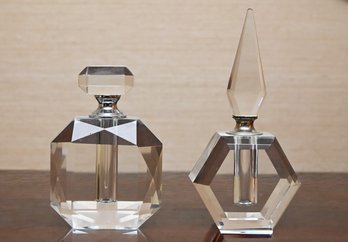 2 Crystal Perfume Bottle